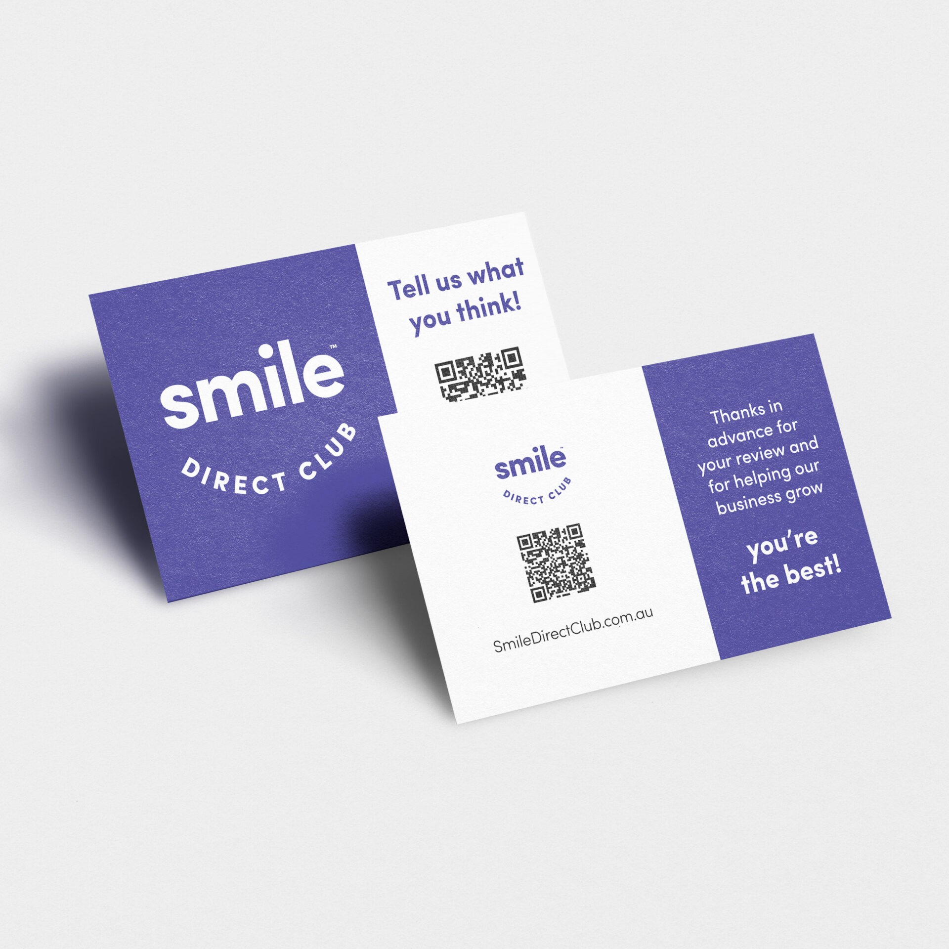 Scan QR Code Review Business Card